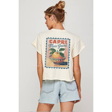 CAPRI ITALY CROP TOP
