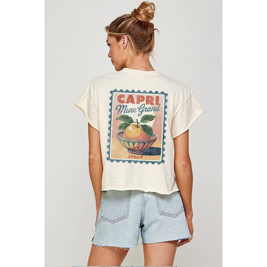 CAPRI ITALY CROP TOP