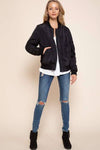 SATIN BOMBER JACKET