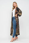 BLACK THICK STITCH DUSTER