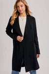 OPEN FRONT LONGLINE CARDIGAN
