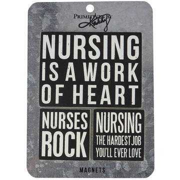 NURSES ROCK MAGNET SET
