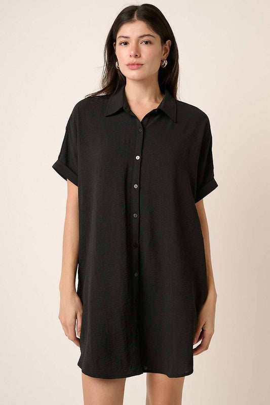 AIRFLOW MINI SHIRT DRESS