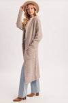 FUZZY KNIT SWEATER CARDIGAN