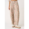 FLORAL PRINT BARREL JEANS