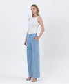SIDE POCKET WIDE JEANS