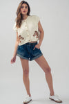 WESTERN CROPPED CREW CARDIGAN