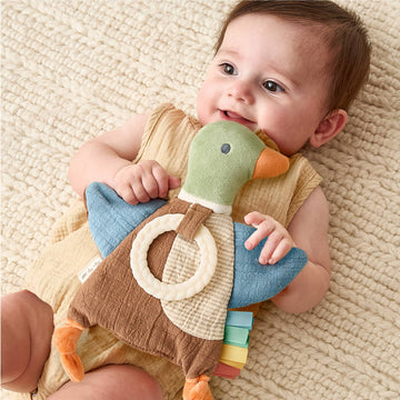 MALLARD CRINKLE TOY WITH TEETHER