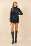 VELVET SMOCKED TOP