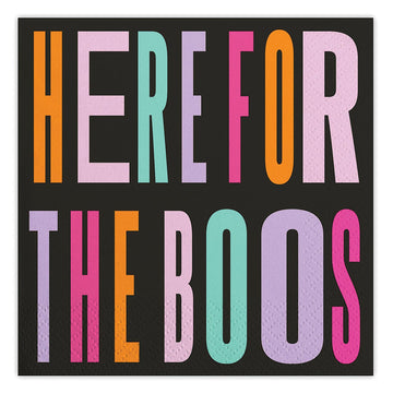 HERE FOR THE BOOS NAPKINS