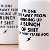 ONE BEER AWAY KOOZIE
