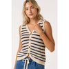 BUTTONED KNIT SWEATER VEST