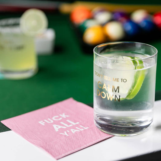 CALM DOWN ROCKS GLASS