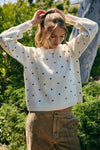 POLKA DOT COTTON SWEATER