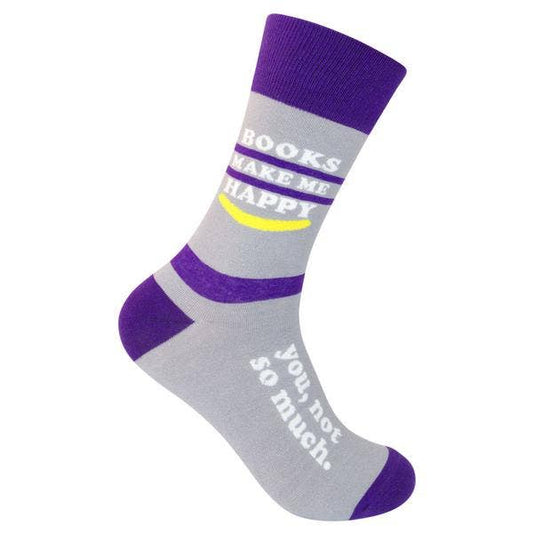 BOOKS MAKE ME HAPPY SOCKS