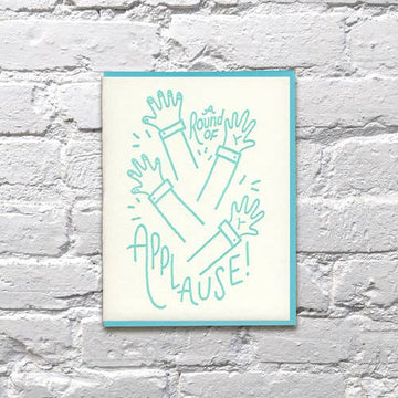 A Round of Applause Congratulations Card