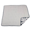 BLUE ELEPHANT AND WAVE BLANKET