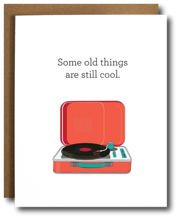 RECORD PLAYER BIRTHDAY CARD