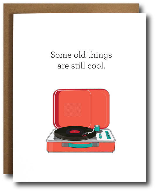 RECORD PLAYER BIRTHDAY CARD