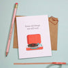 RECORD PLAYER BIRTHDAY CARD