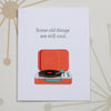 RECORD PLAYER BIRTHDAY CARD