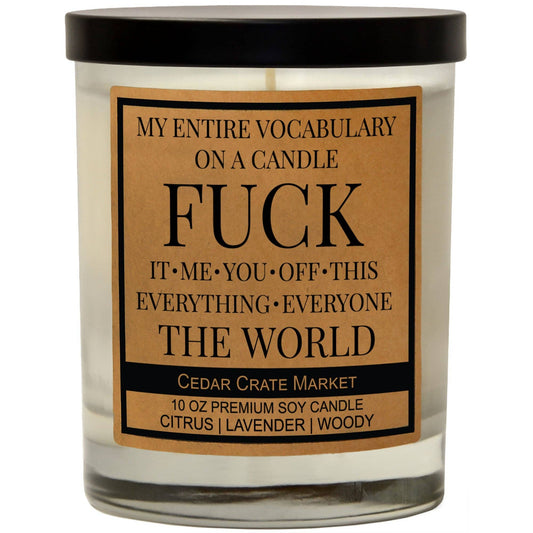 MY ENTIRE VOCABULARY CANDLE