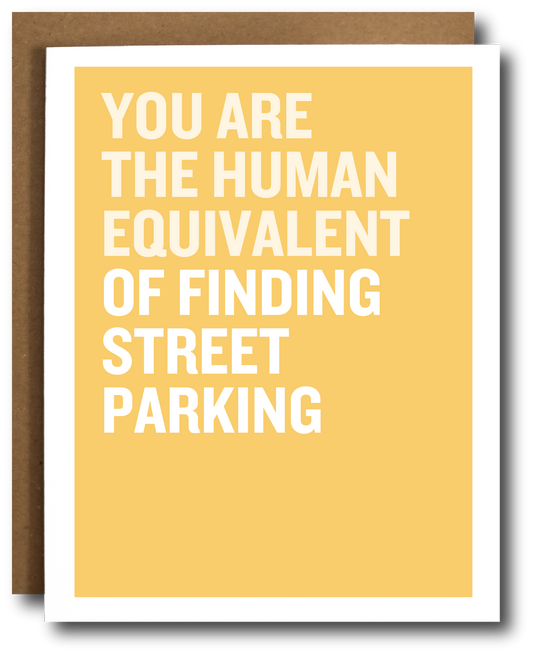 Street Parking Appreciation Love Card