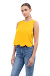 SCALLOPED HEM TOP