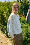 POLKA DOT COTTON SWEATER
