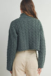 THICK BRAID TURTLENECK SWEATER