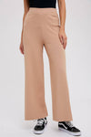 LATTE KNITTED WIDE LEG PANTS