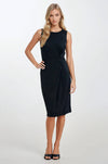 FRONT TWIST MIDI DRESS