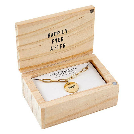 WIFEY LINK BOX NECKLACE