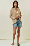 HOUNDSTOOTH JACQUARD BLAZER