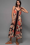 BOLD FLORAL A-LINE DRESS