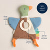 MALLARD CRINKLE TOY WITH TEETHER