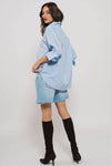 STRIPED TWILL BUTTON SHIRT