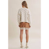 POLKA DOT COTTON SWEATER