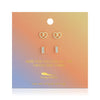 PRETZEL + BAR 2PK STUDS