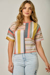 MIXED STRIPED TEE