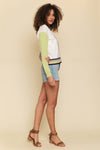 COLOR BLOCKED CARDIGAN