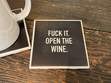 OPEN THE WINE COASTER