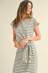STRIPE KNOT DRESS