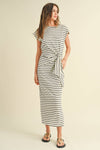 STRIPE KNOT DRESS