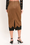 FAUX SUEDE SKIRT
