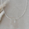 PAPER CLIP HEART NECKLACE