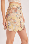 VINTAGE PRINT MINI SKIRT