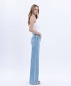 HIGH RISE LIGHT WASH WIDE JEANS