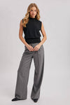 MOCK NECK KNIT TANK TOP