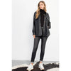 LEATHER BUTTON UP JACKET